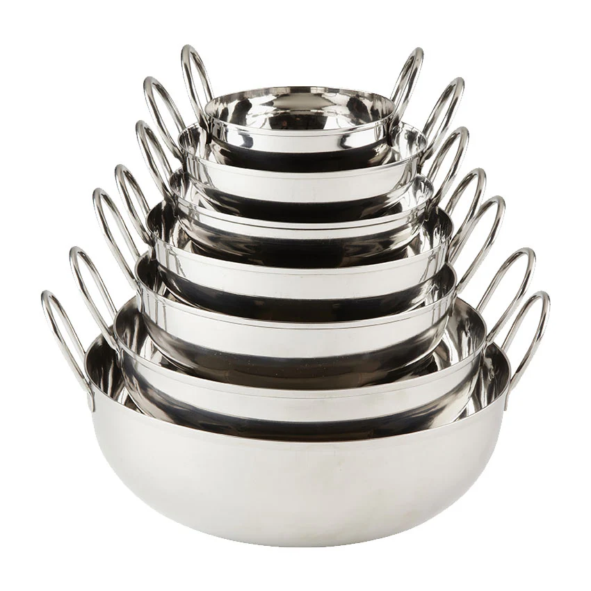 American Metalcraft BD65 32 oz Stainless Steel Balti Dish - Image 3