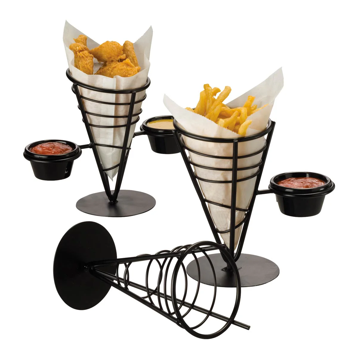 American Metalcraft FFB59 Ironworks Conical French Fry Basket, 9-1/2" - Image 2