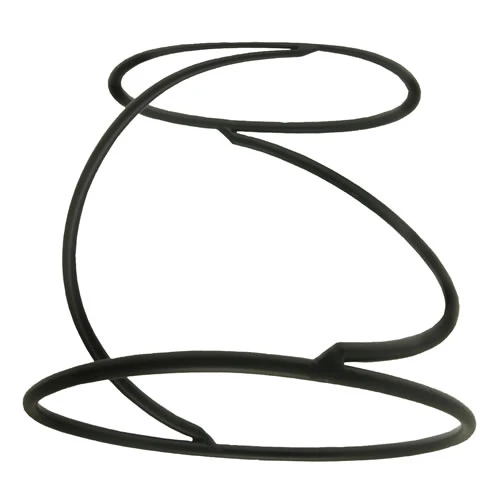American Metalcraft LWUS779 Contempo Swirl Pizza Stand, 7" x 9" x 7", Black Metal