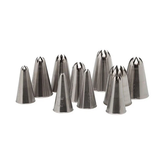 Ateco 850 Closed Star Tips Pastry Set #850, Set of 10