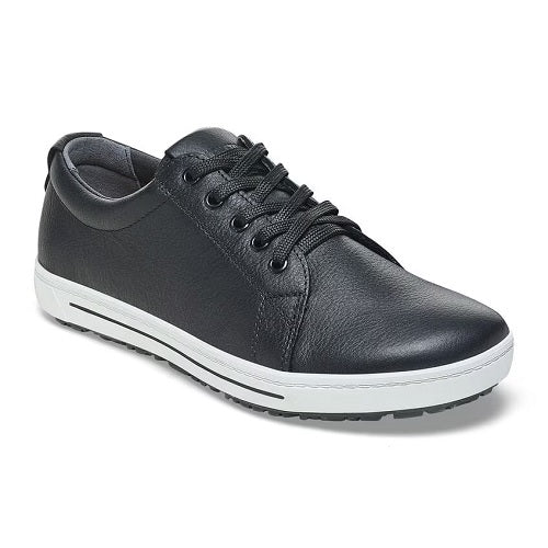Birkenstock QO500 Sneaker, Black Leather with Black Laces, Women's 10-10.5 / Men's 8-8.5