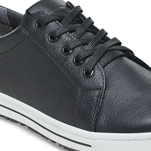 Birkenstock QO500 Sneaker, Black Leather with Black Laces, Women's 11-11.5 / Men's 9-9.5 - Image 6