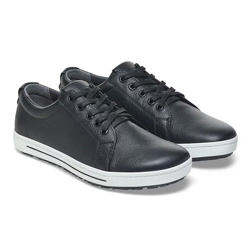 Birkenstock QO500 Sneaker, Black Leather with Black Laces, Women's 12-12.5 / Men's 10-10.5 - Image 4