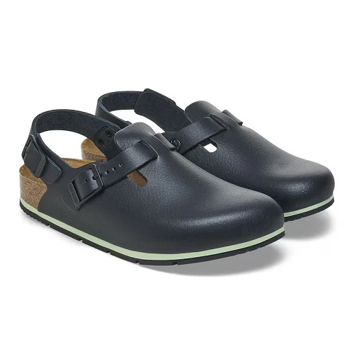 Birkenstock Tokio Pro Clog, Black Leather, Women's 9-9.5 / Men's 7-7.5, Narrow - Image 3