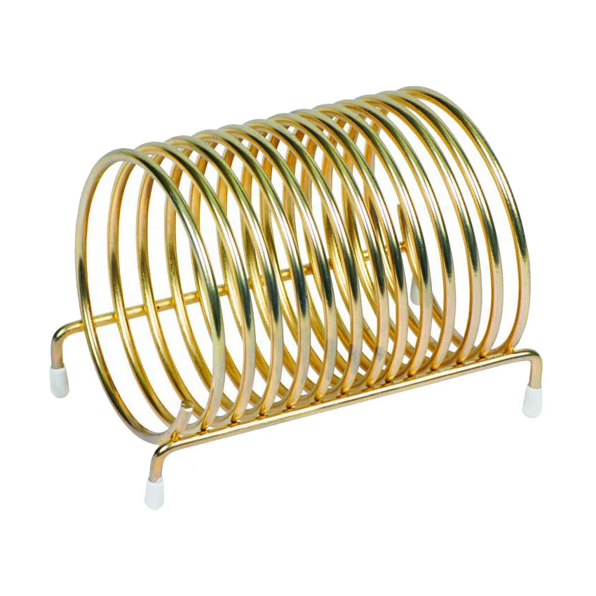 Brass Plated Spiral Check Caddy, 3"