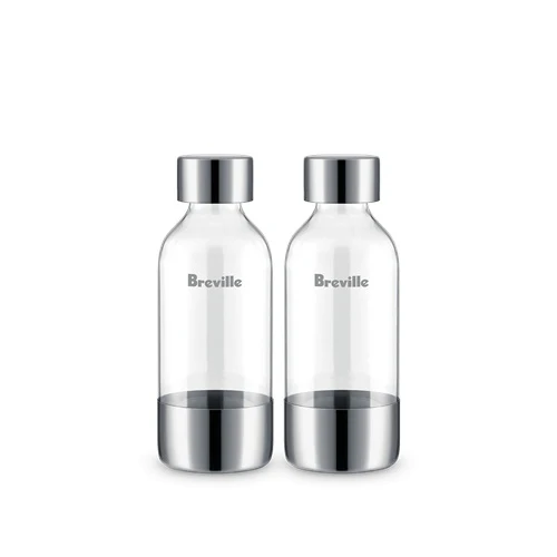 Breville Commercial BCA002BSS0ZNA0 InFizz Bottles, 0.6 Liter, 2 Pack
