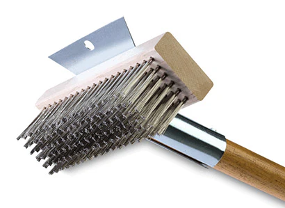 Broiler Queen Wire Brush for Grill, 27" Long
