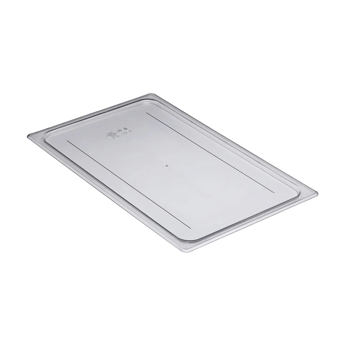 Cambro 10CWC135 Camwear Flat Food Pan Lid, Clear, Full Size