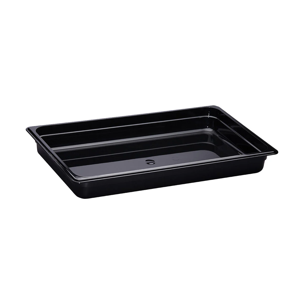 Cambro 12CW110 Camwear Full Size Food Pan, Black, 2-1/2" Deep