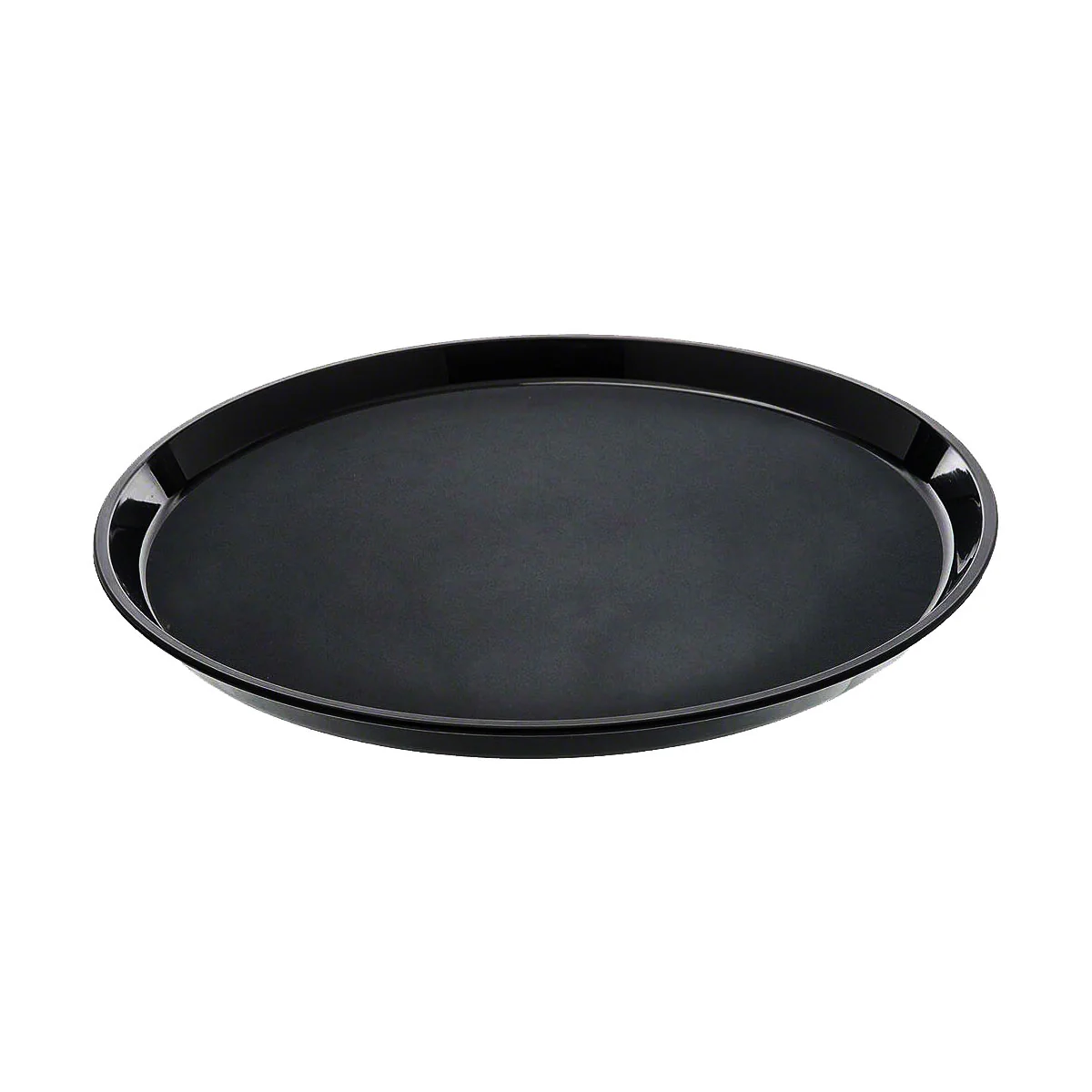 Cambro 1400CT110 Camtread Round Server Tray, Black, 14" - Image 2