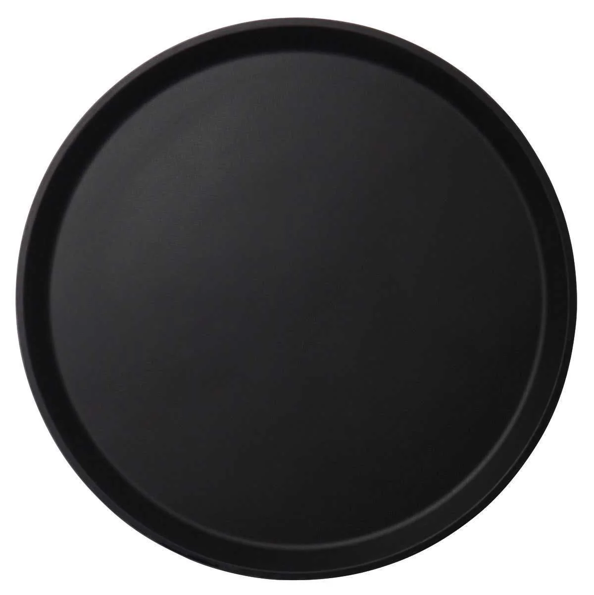 Cambro 1600CT110 Camtread Round Server Tray, Black, 16"