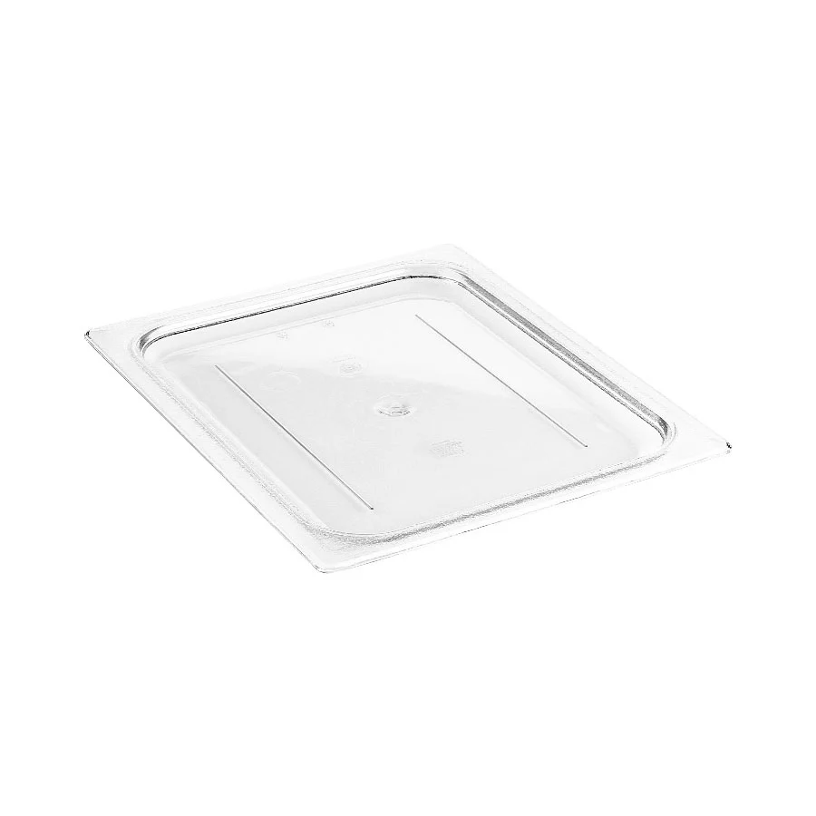 Cambro 20CWC135 Camwear Flat Food Pan Lid, Clear, 1/2 Size
