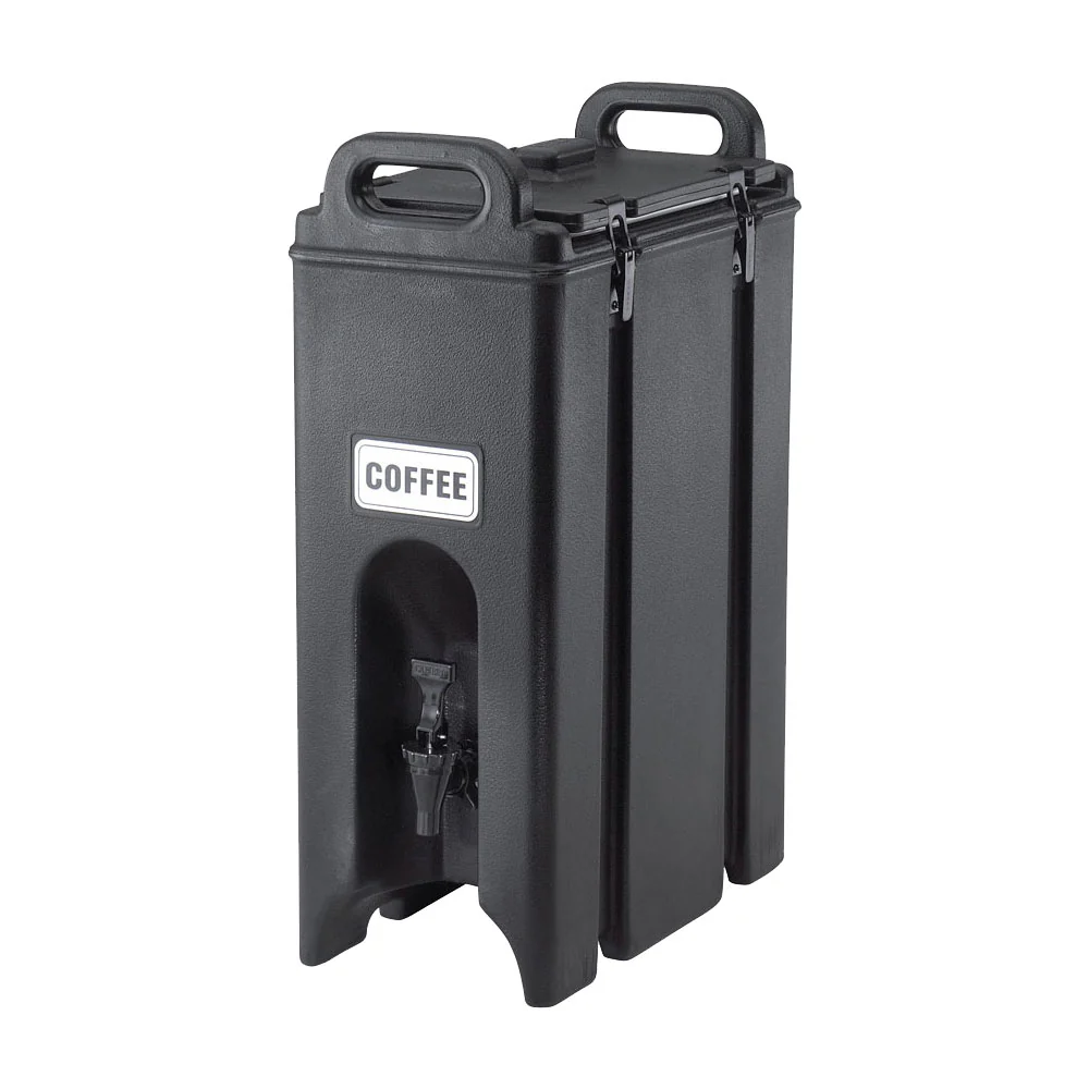 Cambro 500LCD110 Camtainer Beverage Dispenser, Black, 4.75 gal.