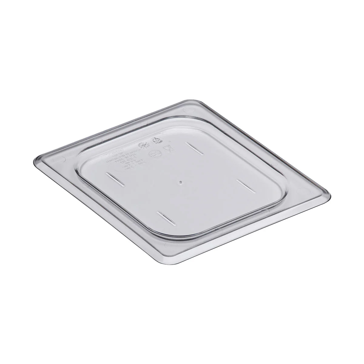 Cambro 60CWC135 Camwear Flat Food Pan Lid, Clear, 1/6 Size