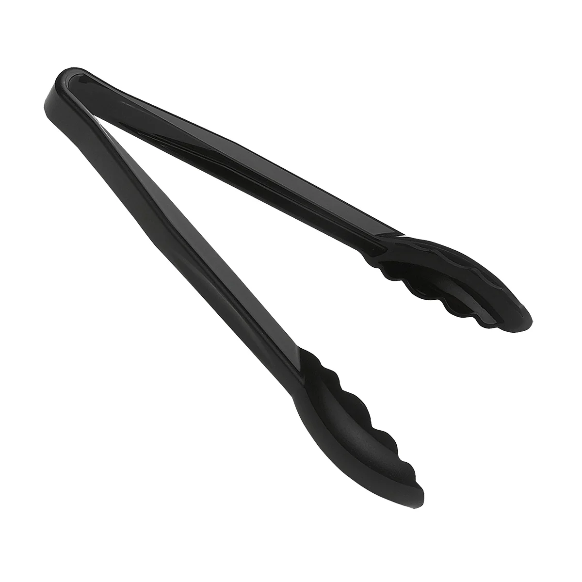 Cambro 6TGS110 Lugano Scallop Grip Tongs, Black, 6"
