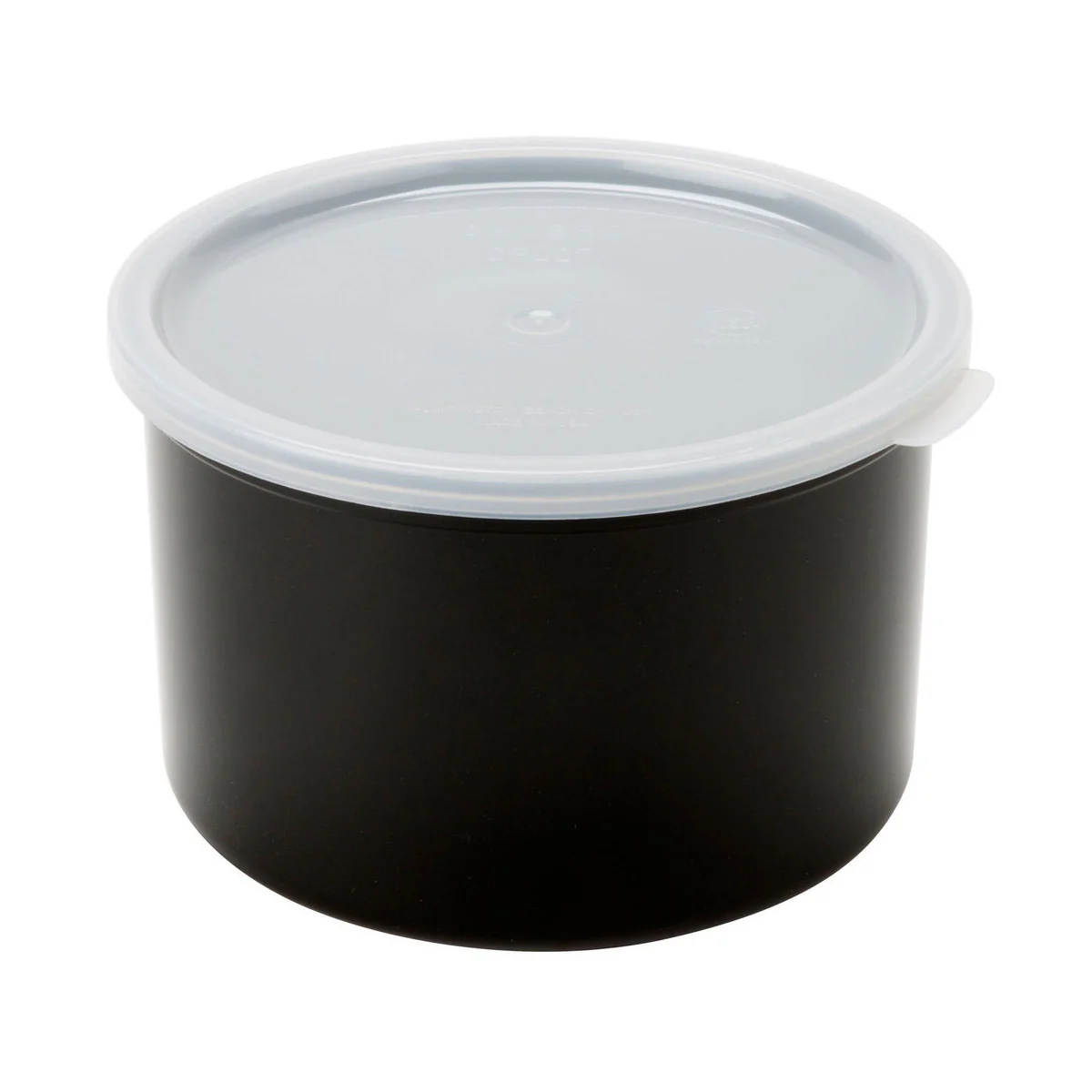Cambro CP15110 Crock w/ Lid, Black, 1.5 qt.