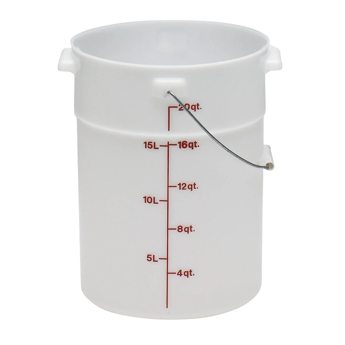 Cambro PWB22148 Pail with Bail, White, 22 qt.