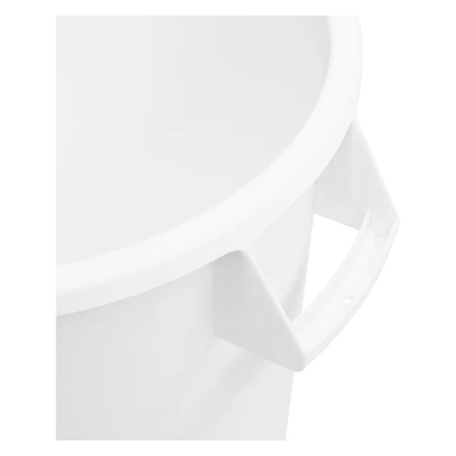 Carlisle 84102102 Bronco Round Waste Bin / Food Container, White, 20 gal. - Image 4