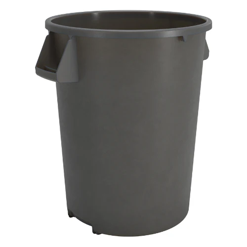 Carlisle 84102023 Bronco Round Waste Bin / Food Container, Gray, 20 gal.
