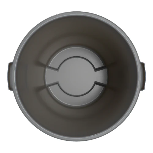 Carlisle 84102023 Bronco Round Waste Bin / Food Container, Gray, 20 gal. - Image 5
