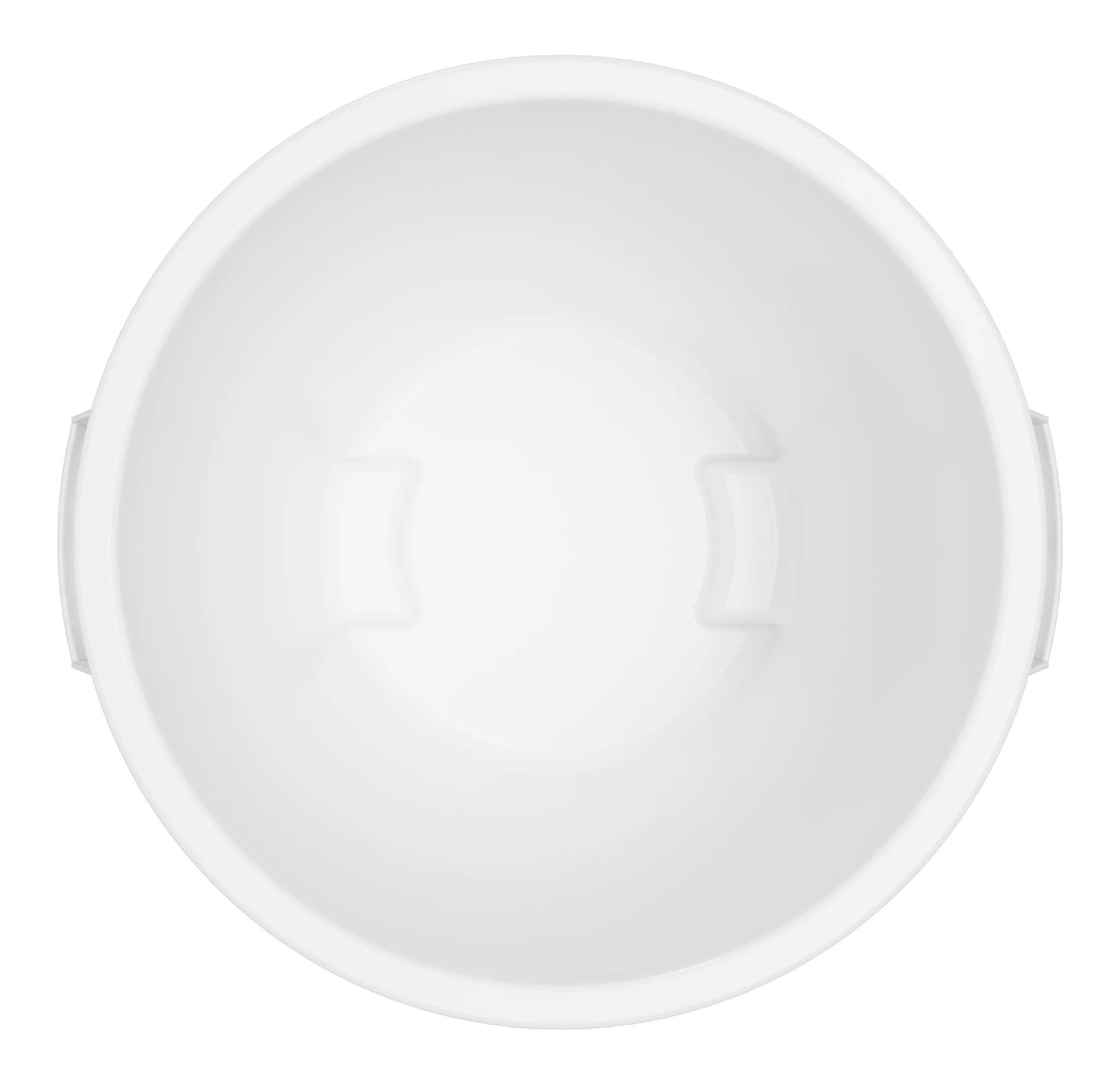Carlisle 84104402 Bronco Round Waste Bin / Food Container, White, 44 gal. - Image 4