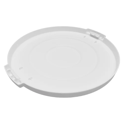 Carlisle 84104502 Bronco Round Waste Trash Can Lid, White, 44 gal. - Image 2