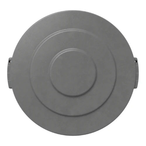 Carlisle 84104523 Bronco Round Waste Trash Can Lid, Gray, 44 gal. - Image 3