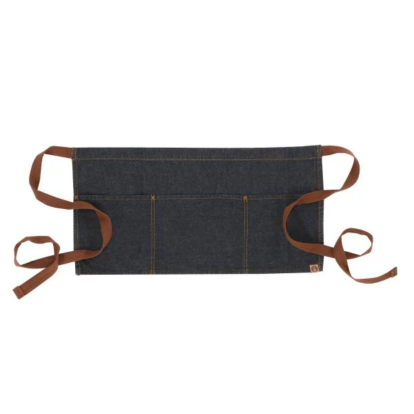 Chef Works AW054IBL Memphis Waist Apron, Indigo Blue, 23" x 12"