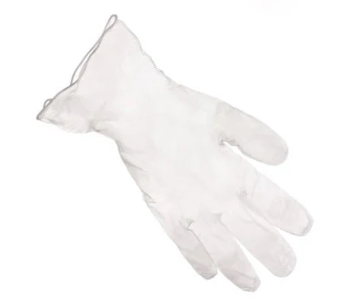 Clear Vinyl Gloves, Large, Lightly Powdered, Box of 100 - Image 2