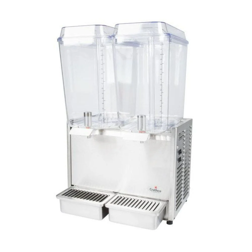 Crathco D25-3 Classic Bubbler Cold Beverage Dispenser, (2) 5 gal.