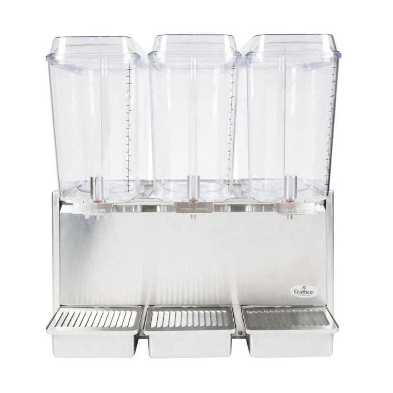 Crathco D35-3 Classic Bubbler Premix Cold Beverage Dispenser, (3) 5 gal.