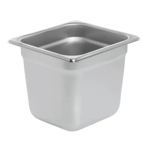 Culinary Essentials 859265 Solid Steam Table Pan, 1/6 Size, 6" Deep