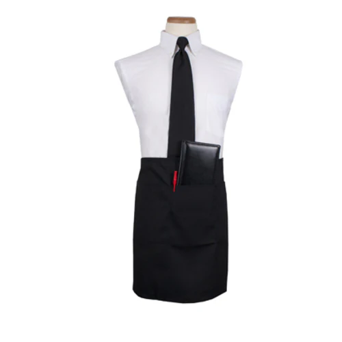 Culinary Essentials 859398 Extra Long Waist Apron, Black