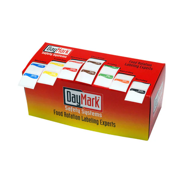 DayMark 111181 DissolveMark Square Sticker Dot Box w/ Roll Dispenser, 1"