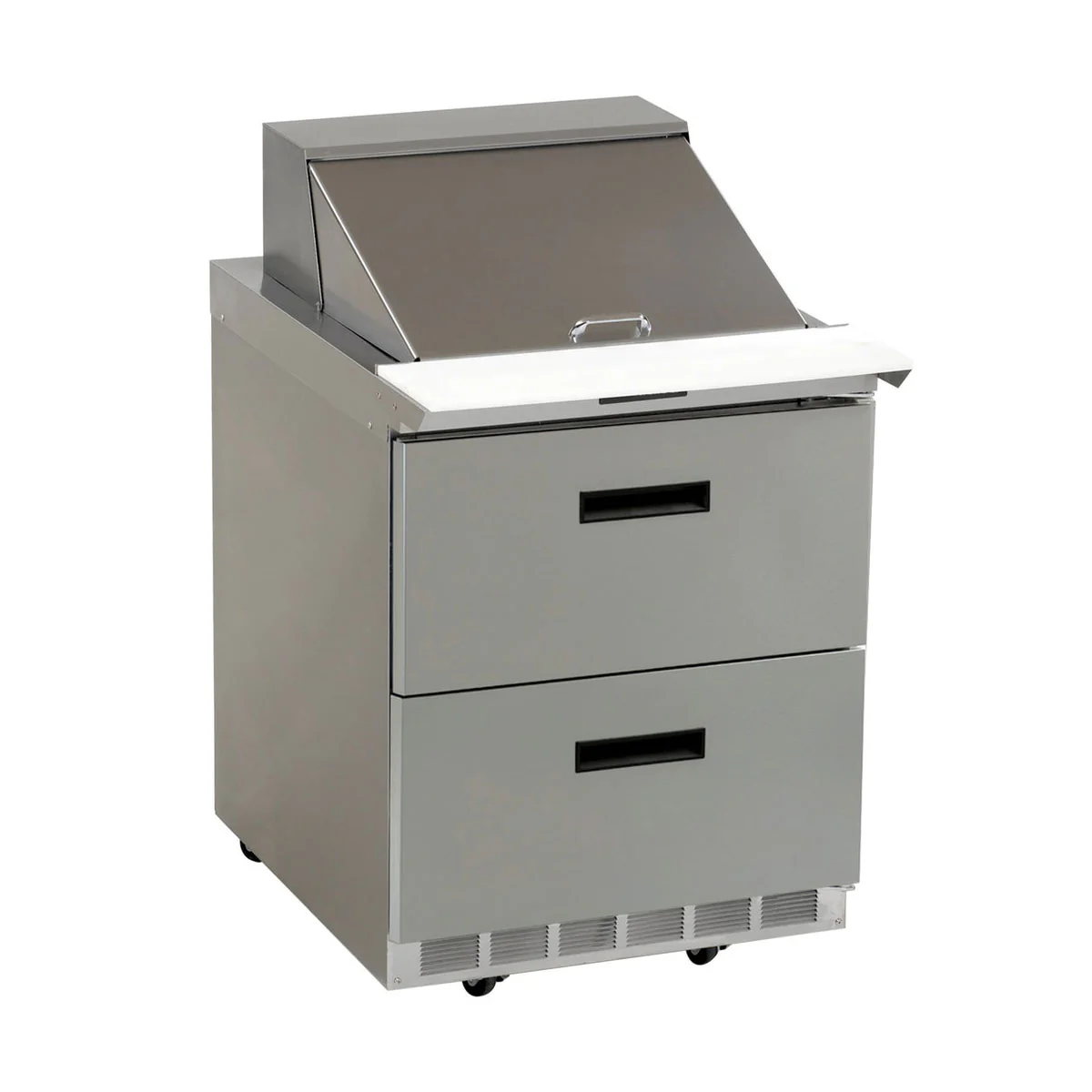 Delfield D4427N-12M Solid 2 Drawer Mega-Top Sandwich / Salad Refrigerated Prep Table, 27"