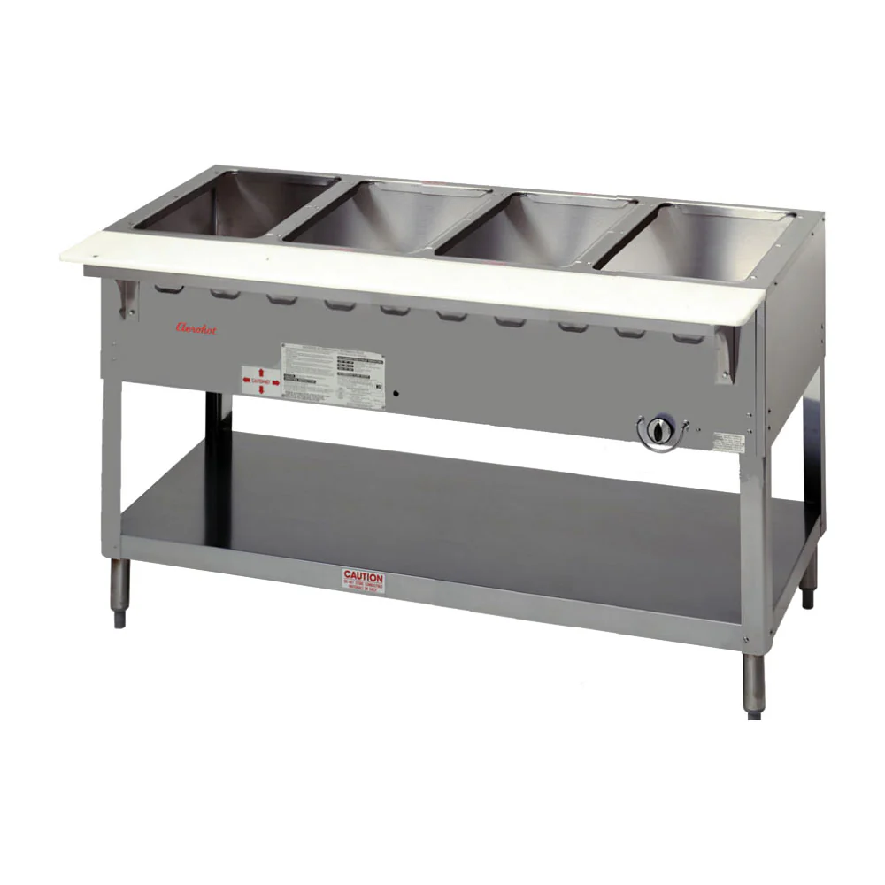 Duke WB304 4-Well Aerohot Wet Bath Steamtable, 58-3/8", Natural Gas
