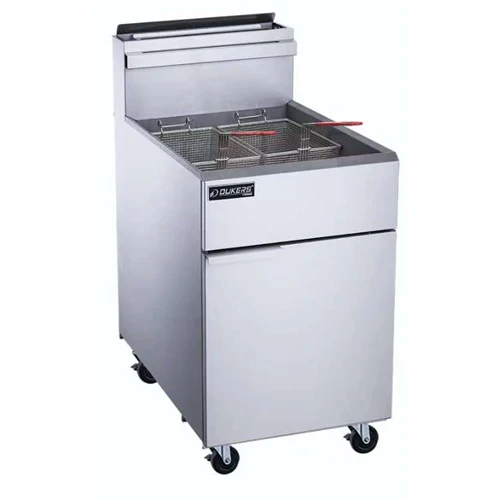 Dukers DCF5-NG Floor Fryer, Natural Gas, 70 lb. cap.