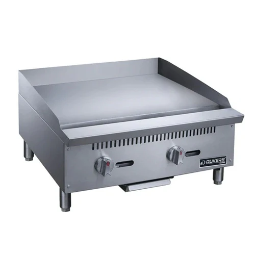 Dukers DCGM24 Countertop Griddle, Natural Gas, 2 Burners, 24"