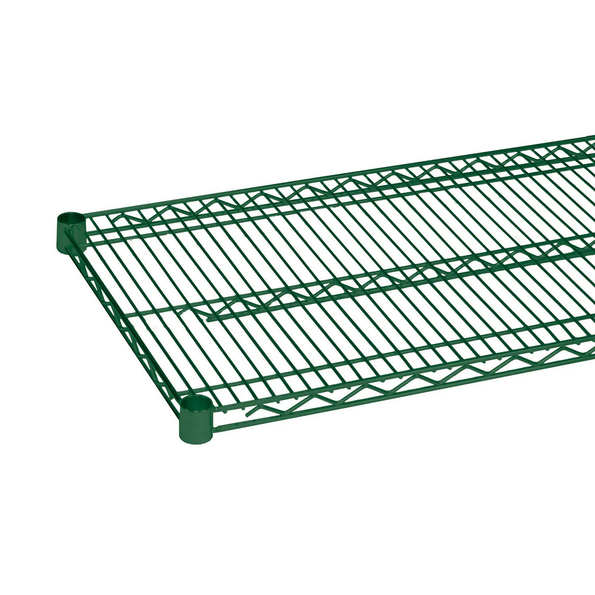 Economy Wire Shelving, Green, 21" x 60"