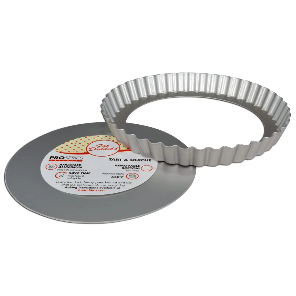 Fat Daddio's PFT-11 Fluted Pan Tart w/ False Bottom, 11"