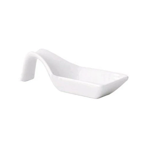 FOH Kyoto Square Sampler Spoon, White, 1/2 oz.