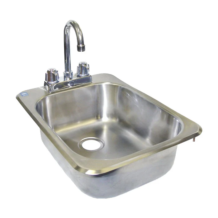 GSW HS-1615I Drop-In Hand Sink w/ Lead Free Faucet
