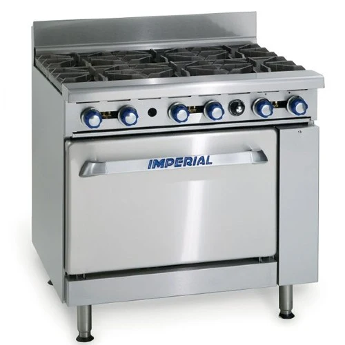 Imperial IR-6 Catering Series Range, 6 Burners, 1 Oven, Propane, 36"