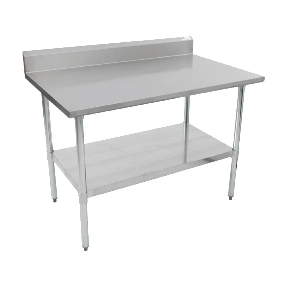 John Boos FBLGR5-4824-X Stainless Steel Work Table w/ Backsplash, 48" x 24"