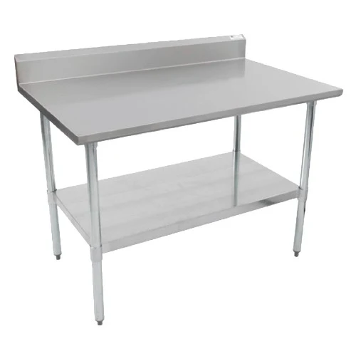 John Boos FBLGR5-9630-X Stainless Steel Work Table w/ Backsplash, 96" x 30"