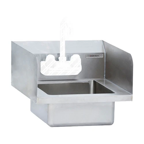 Kintera KHS1210SP Wall Mounted Hand Sink with Side and Backsplash