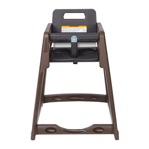 Koala Kare KB950-09-KD Diner High Chair, Knock Down, Brown, 22-1/4" x 23-1/2" x 30-1/4"