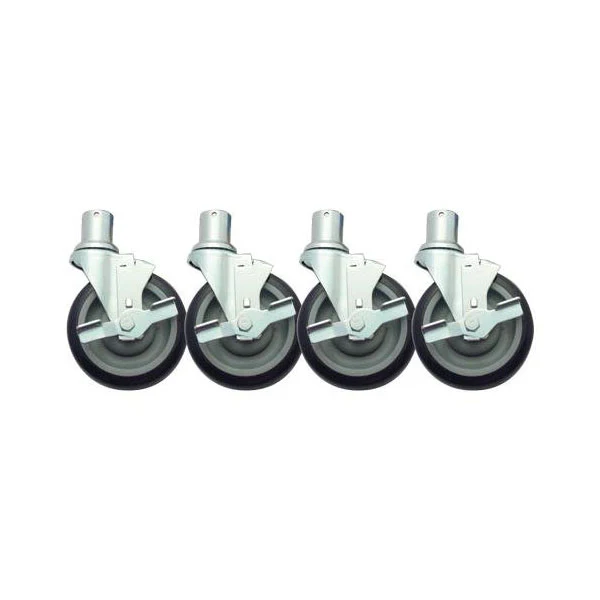 Krowne 28-151S Shelf Casters, 5", Set of 4