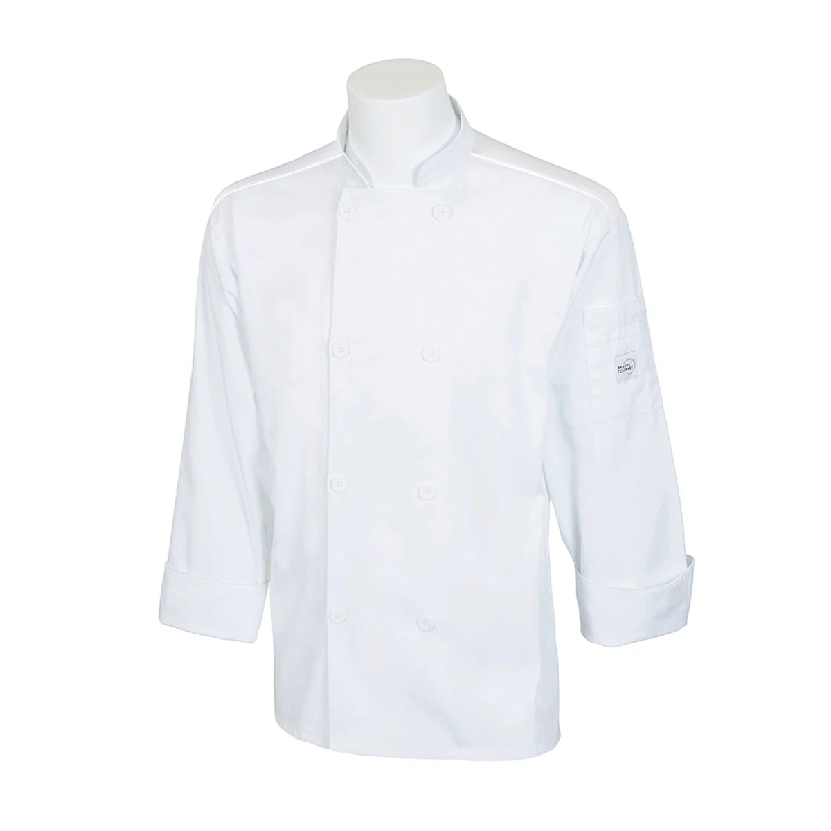 Mercer Millennia Air M60017WHXS Unisex Chef Jacket w/ Shoulder Pocket, X-Small, White