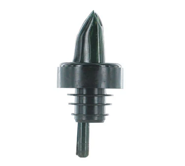 Pourer, plastic, smoke with black collar, Pack of 12